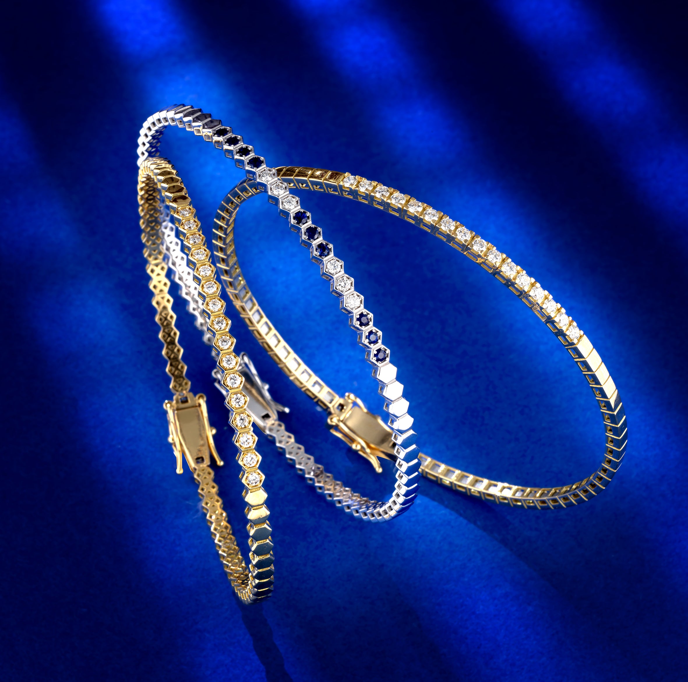 BRACCIALE IN ORO 18KT, ORO GIALLO CON DIAMANTI