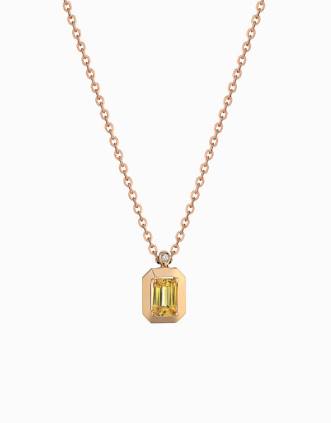 Ciondolo Quadrato Peridot CZ Agosto – Collana In Argento 925 Con Pietra Portafortuna – Regalo Di Compleanno Donna