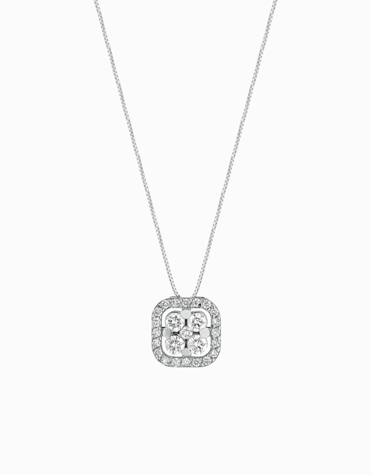 CIONDOLO MAGIC TERZA MISURA IN ORO BIANCO CON DIAMANTI