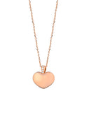 CIONDOLO IN ORO ROSA CON CUORE DI DIAMANTI