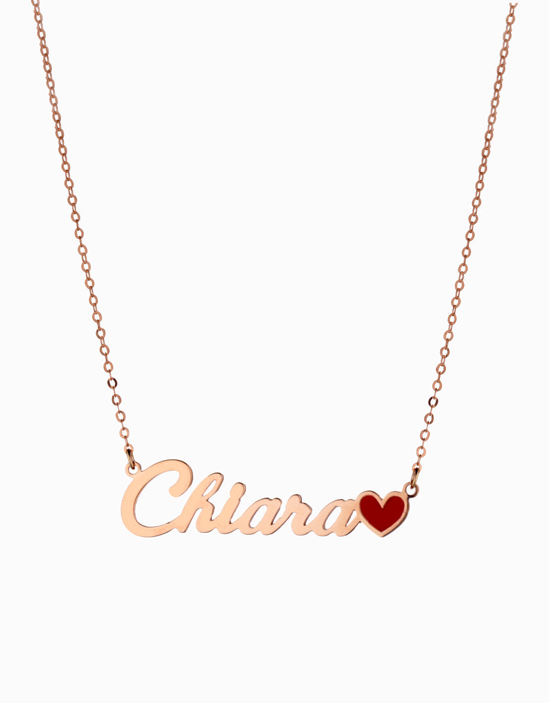 COLLANA NOME PERSONALIZZABILE CON SMALTO