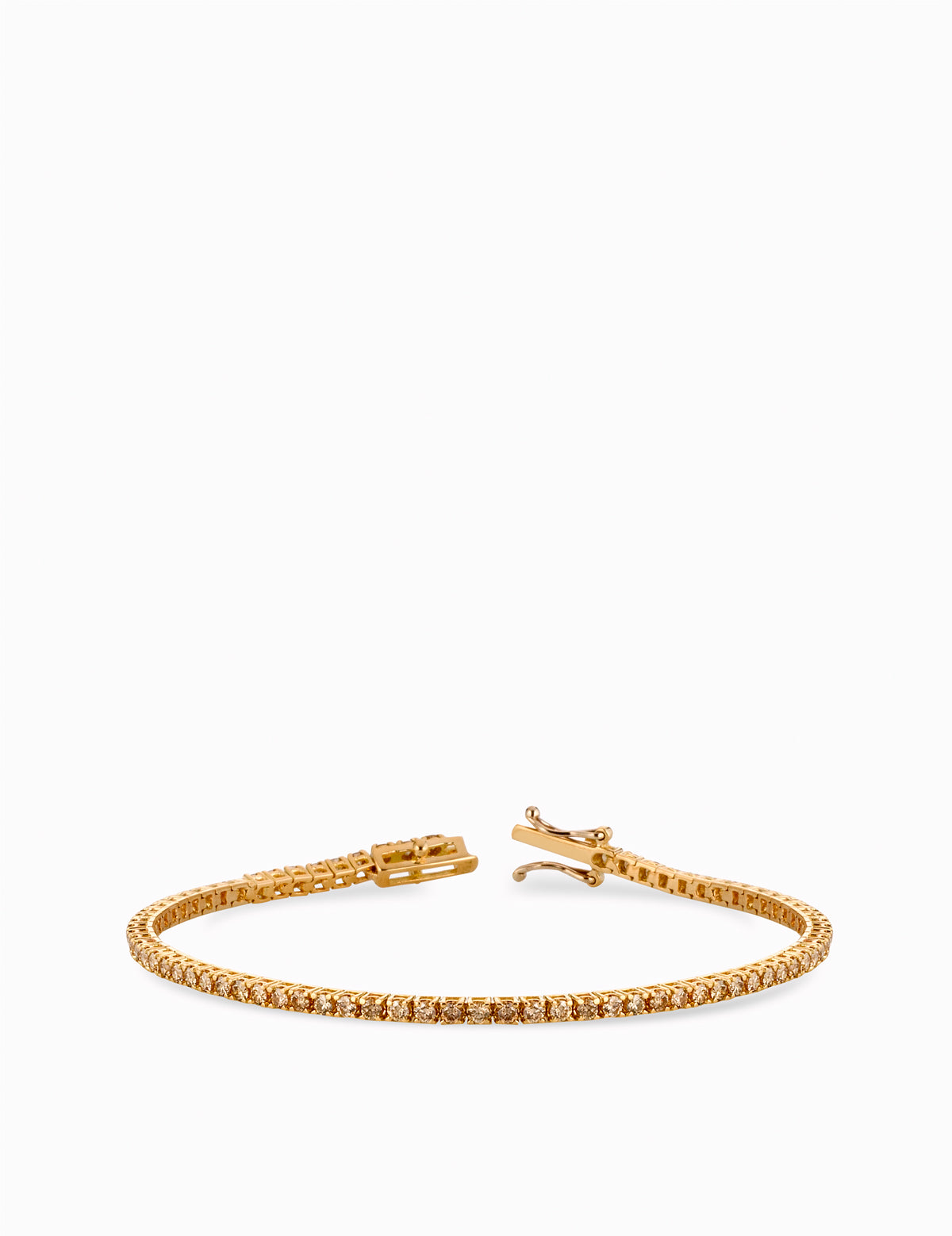 TENNIS IN ORO GIALLO CON DIAMANTI BROWN  CM19