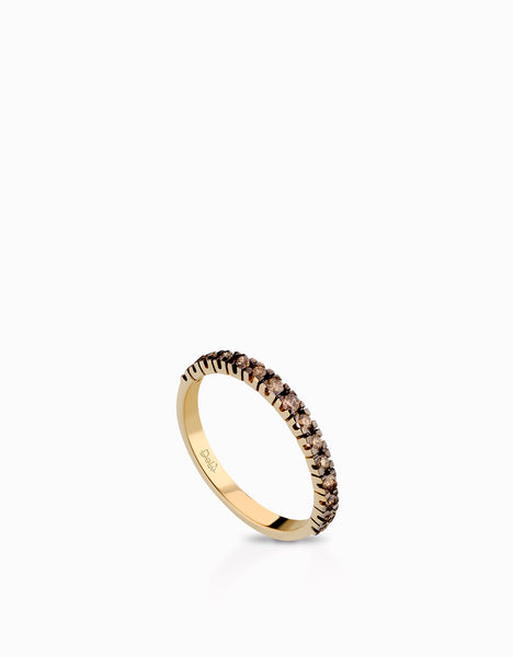 Anello a veretta smeraldi e oro giallo Piero Milano - Fiorentino