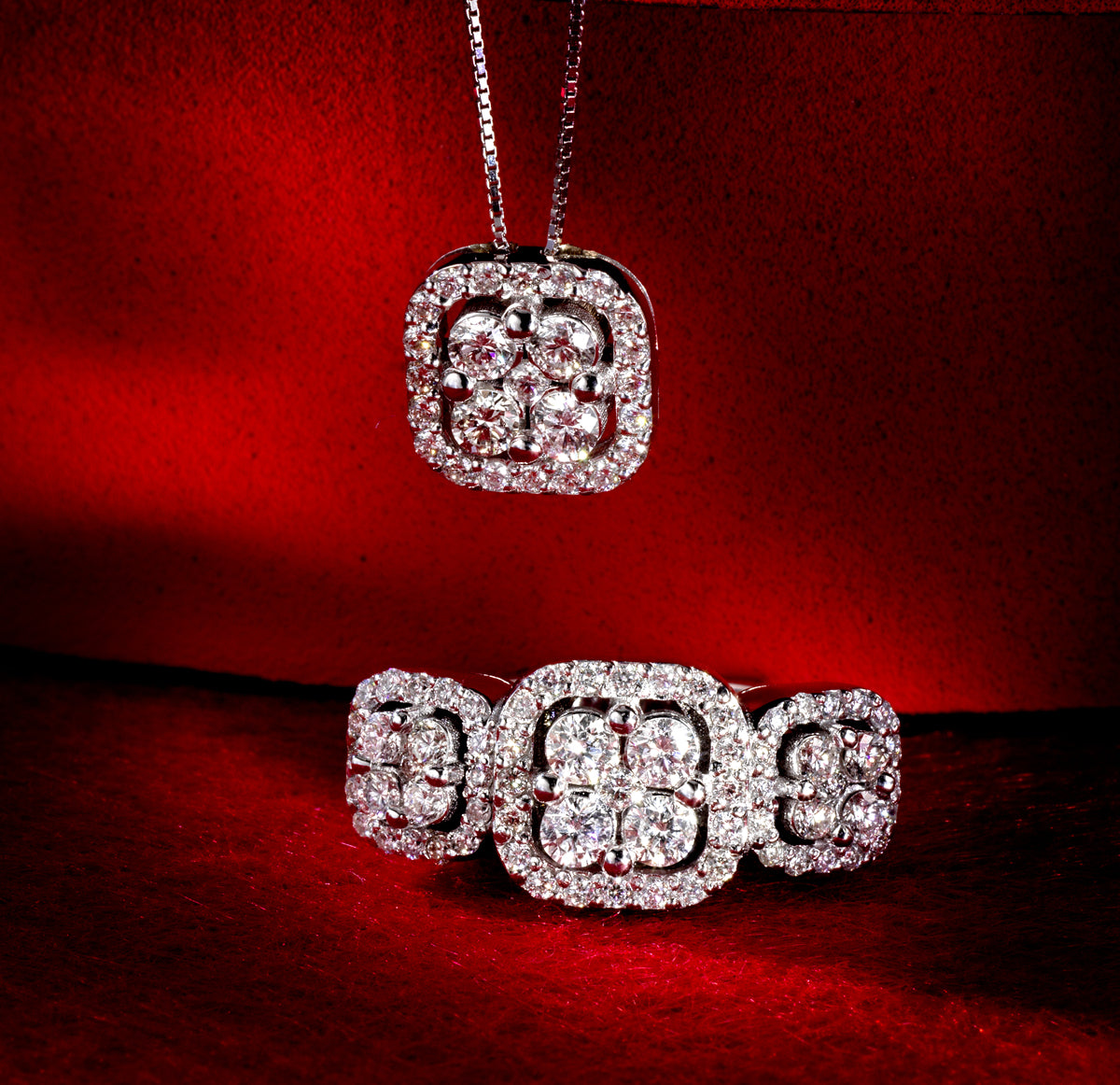 CIONDOLO MAGIC TERZA MISURA IN ORO BIANCO CON DIAMANTI