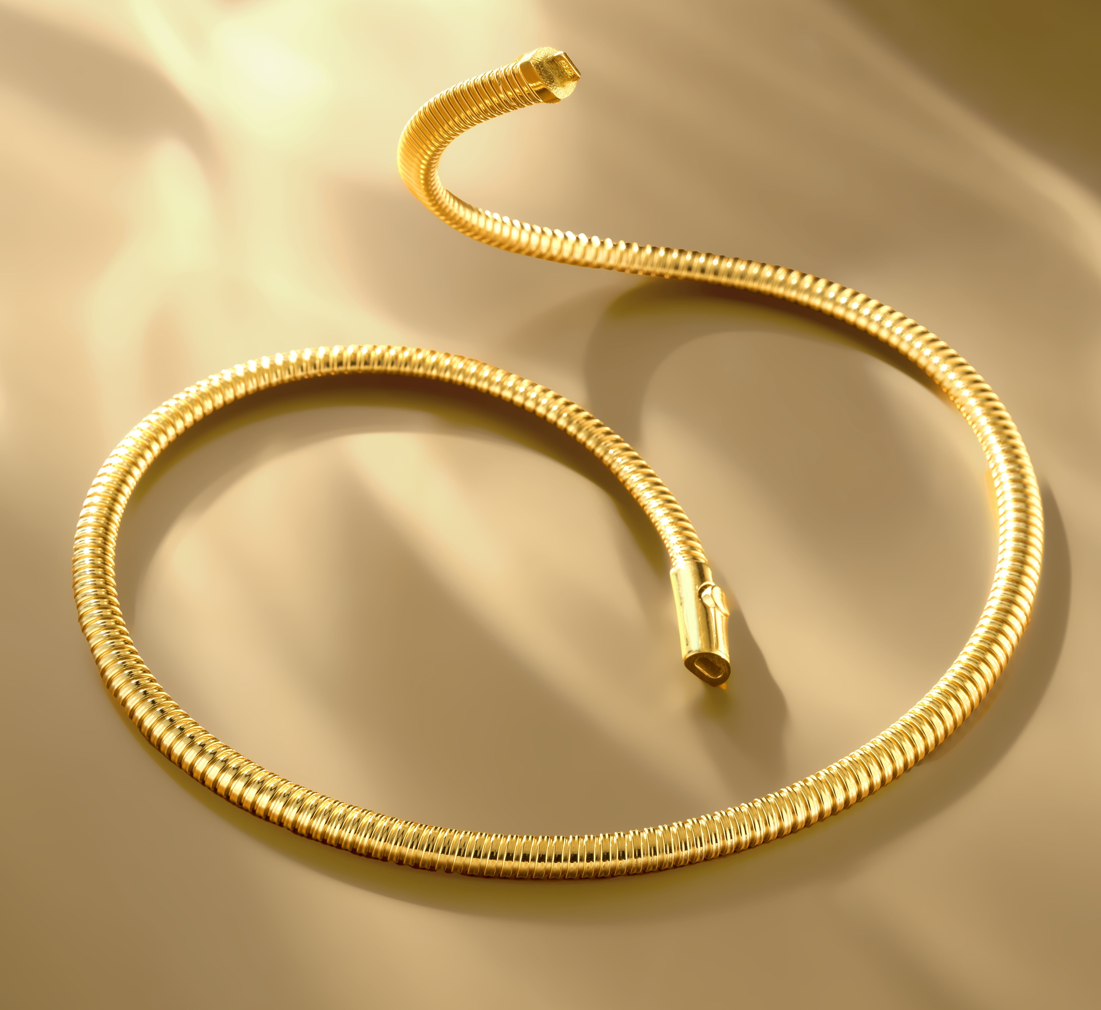 COLLANA MORBIDA SOTTILE IN ORO GIALLO