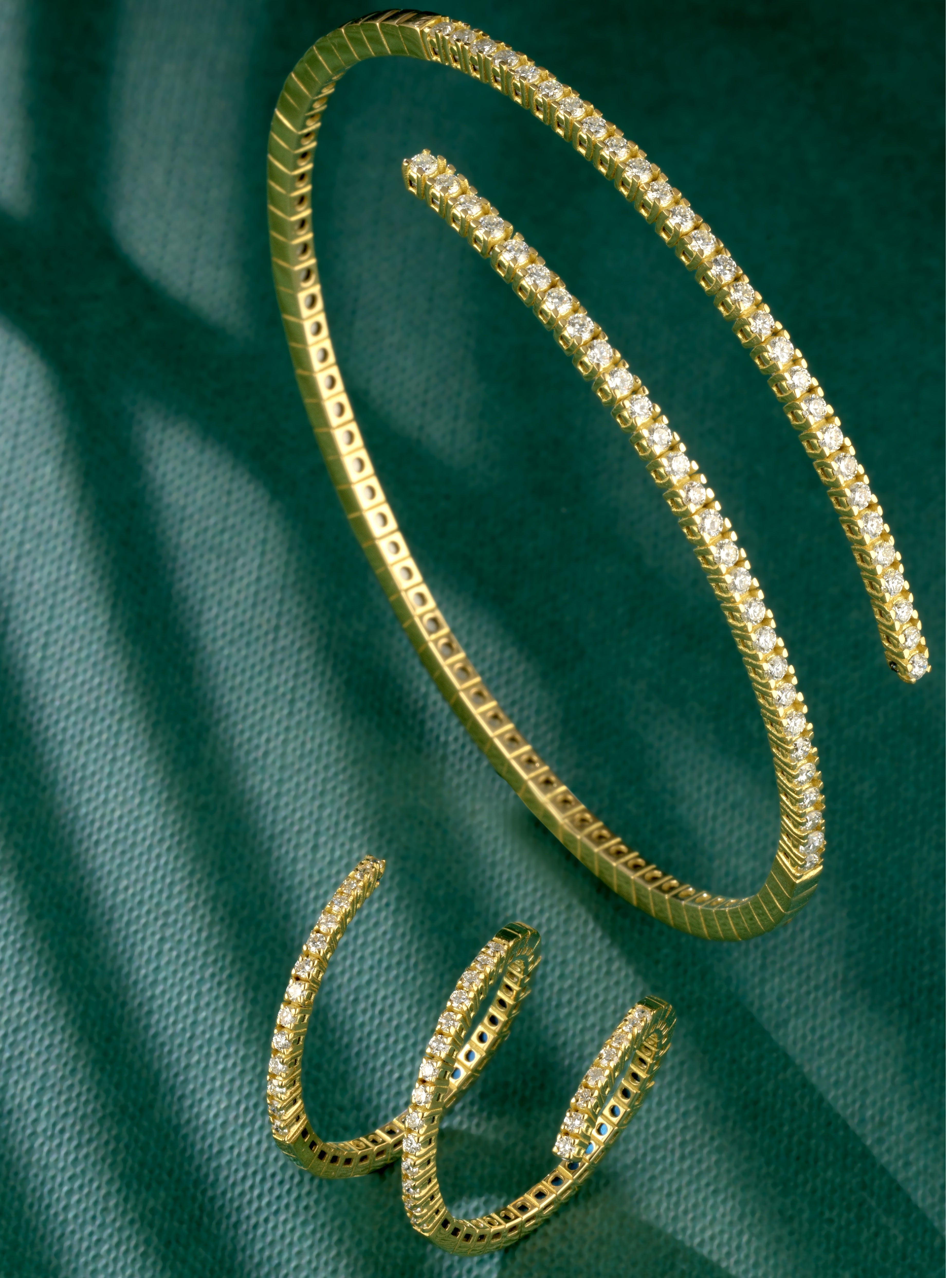 ANELLO SNAKE IN ORO GIALLO CON DIAMANTI