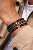 BRACCIALE IN CERAMICA BLU CON GRUMETTA CENTRALE E CHIUSURA IN ORO 9KT