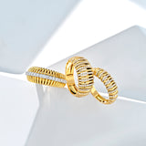ANELLO FASCIA STRETTA IN ORO GIALLO CON STRISCE DI DIAMANTI
