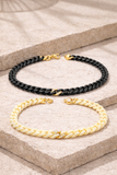 BRACCIALE IN CERAMICA PANNA CON GRUMETTA CENTRALE E CHIUSURA IN ORO 9KT E DIAMANTI