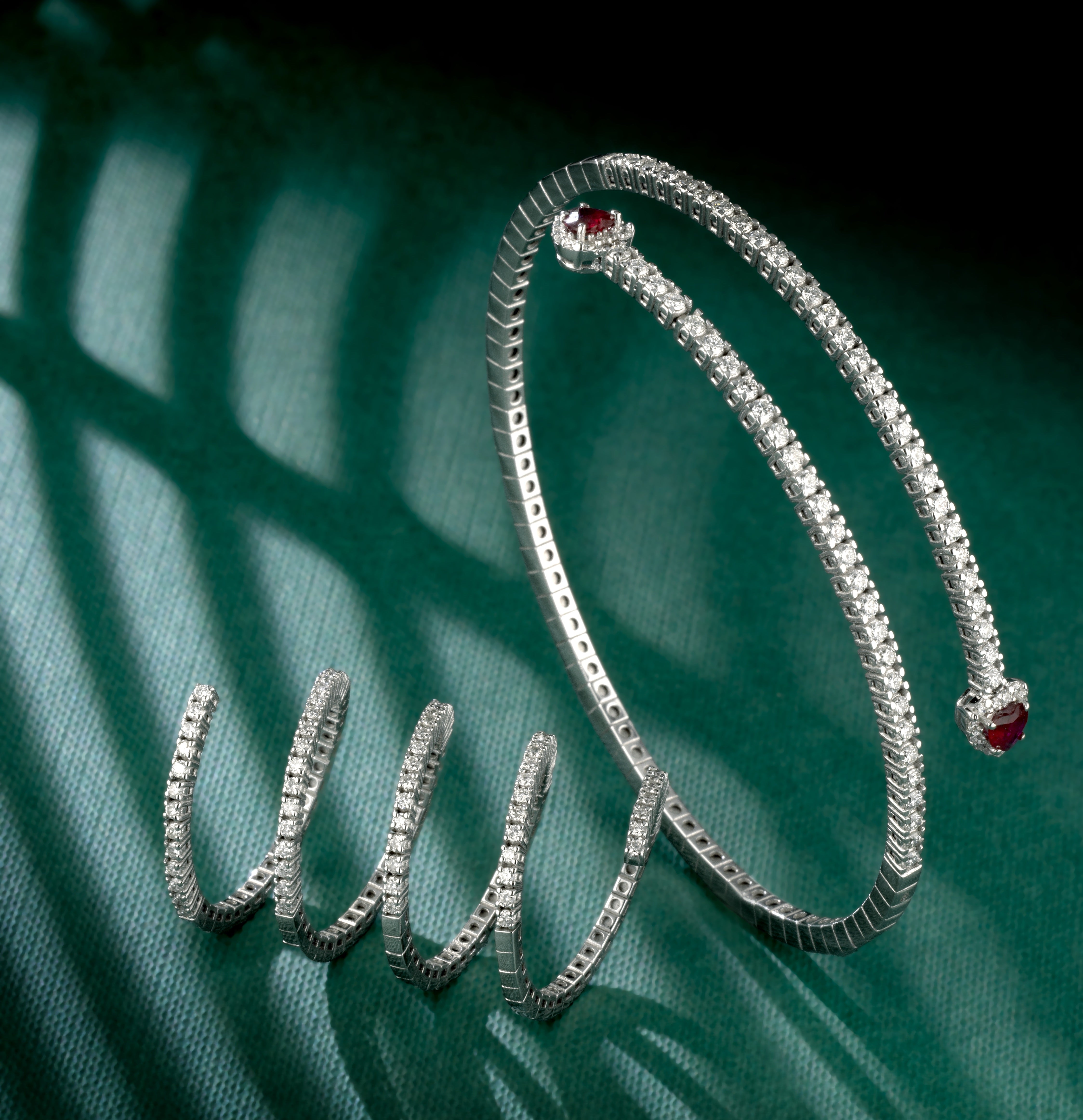 ANELLO SNAKE IN ORO BIANCO CON DIAMANTI