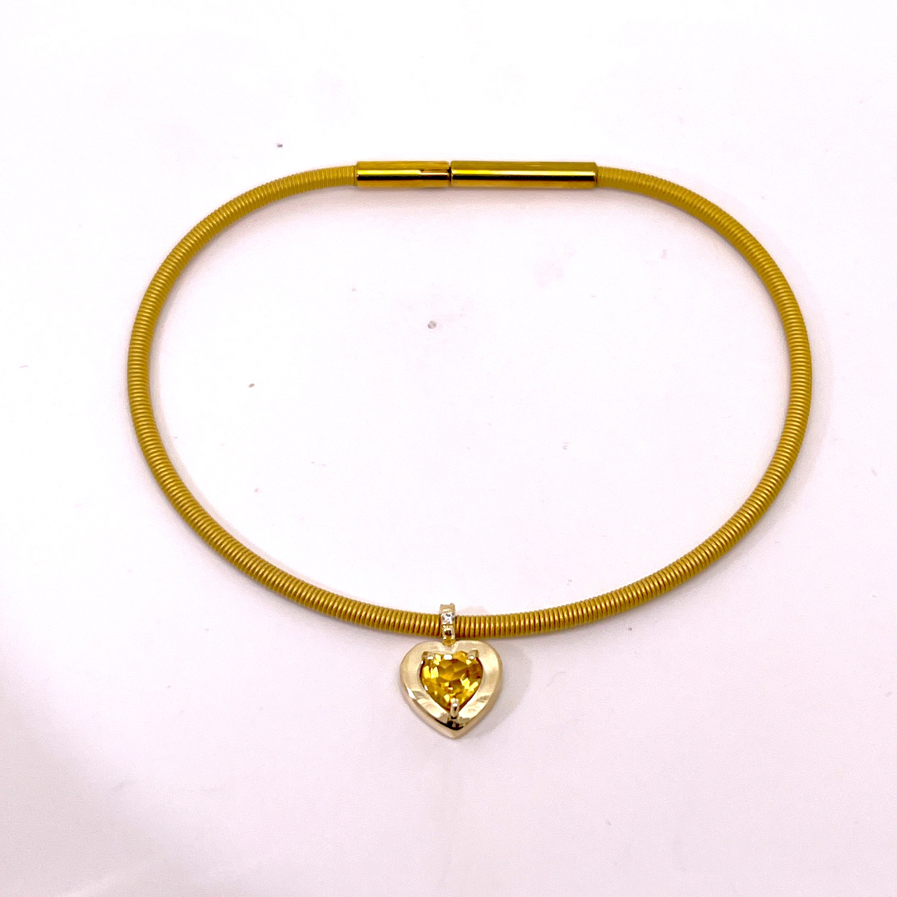 BRACCIALE CON CINTURINO CUORE COLORATO E DIAMANTINI IN ORO ROSA
