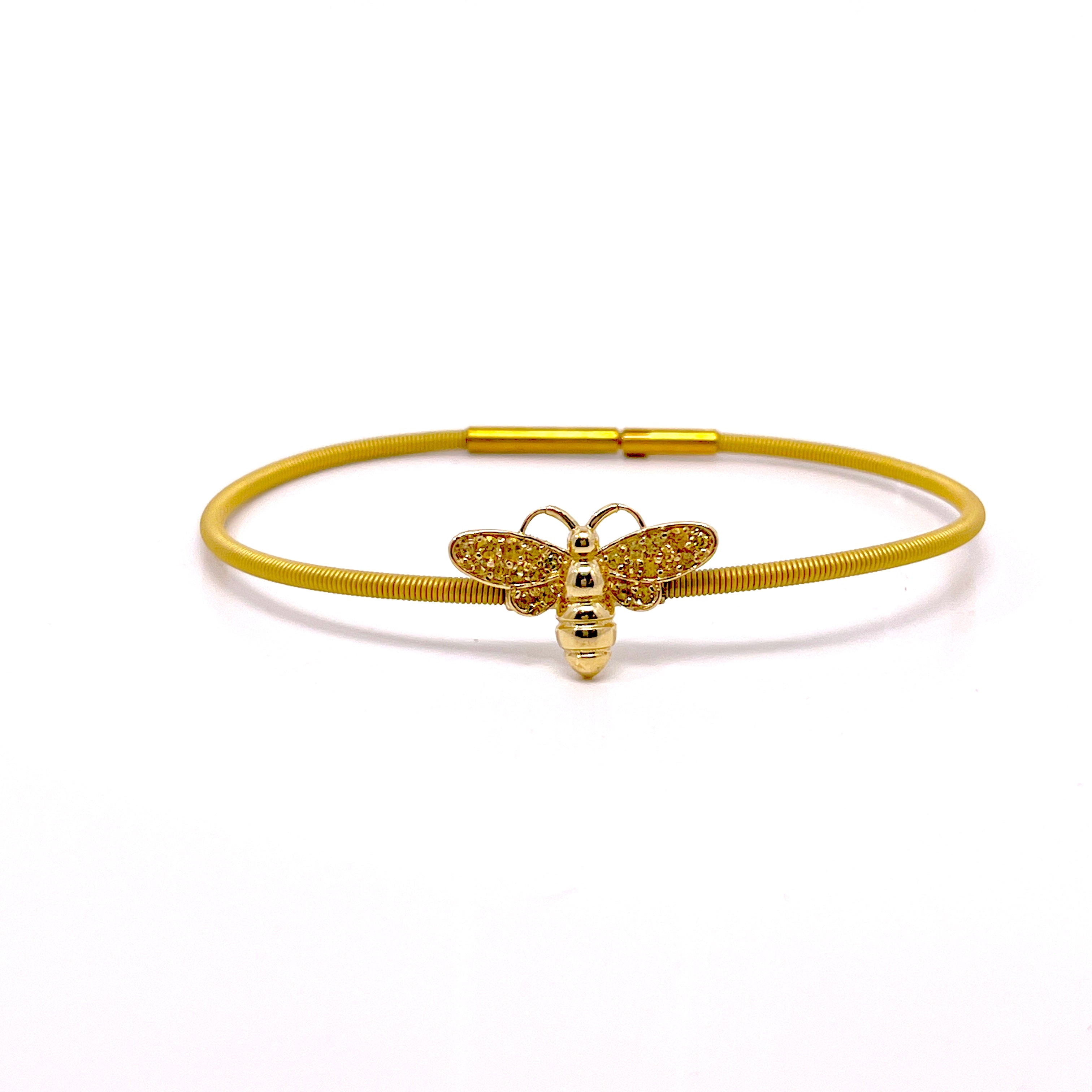 BRACCIALE APE IN ORO GIALLO CON ZAFFIRI GIALLI 9KT