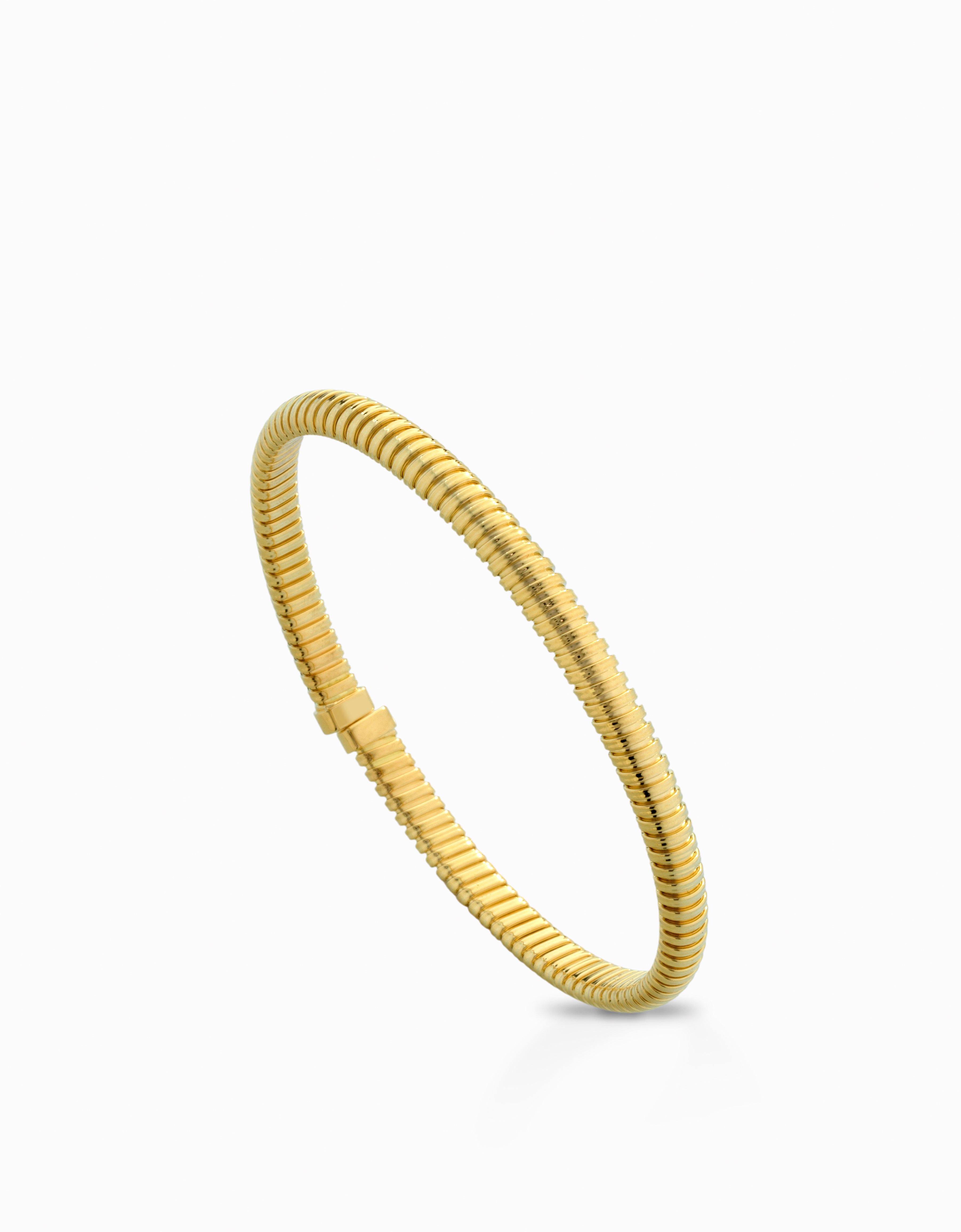 BRACCIALE IN ORO  GIALLO IN 18KT SOTTILE, CON TITANIO