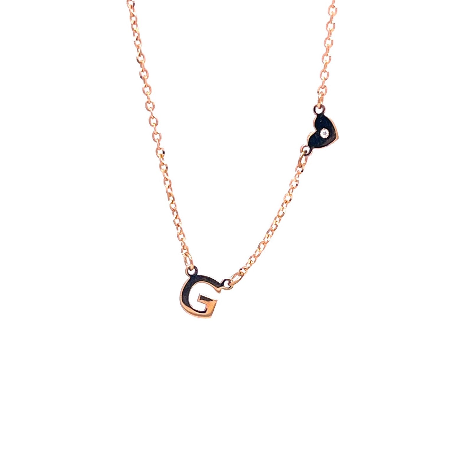 COLLANA PERSONALIZZABILE IN ORO 9KT CON DIAMANTINO
