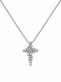 CROCE FANTASIA IN ORO BIANCO CON DIAMANTI