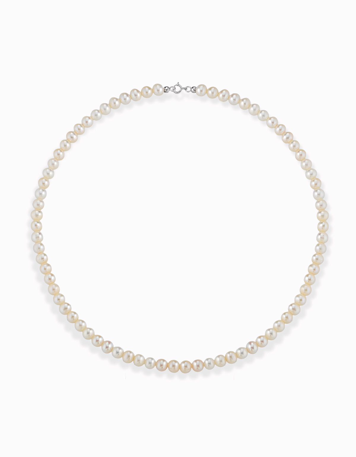 COLLANA DI PERLA CON CHIUSURA IN ORO BIANCO