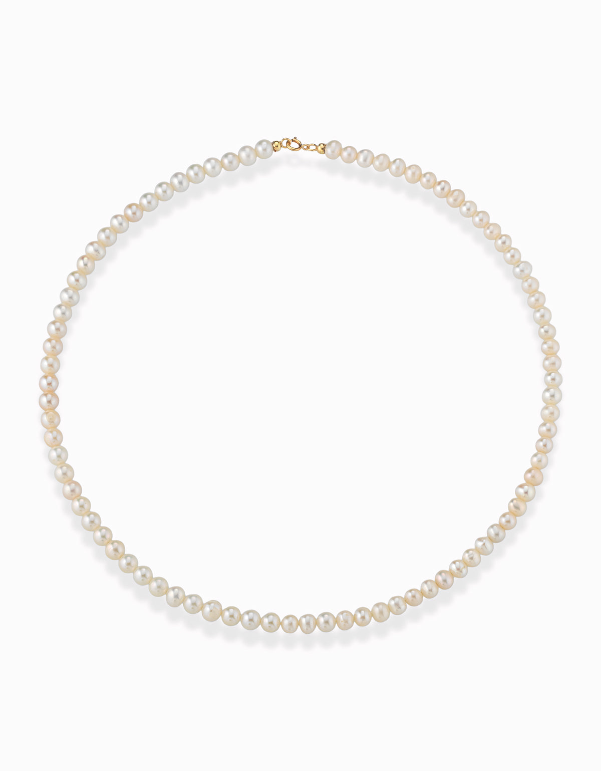 COLLANA DI PERLA CON CHIUSURA IN ORO GIALLO