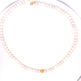 COLLANA DI PERLE CON PALLINA IN ORO 18KT, ORO GIALLO