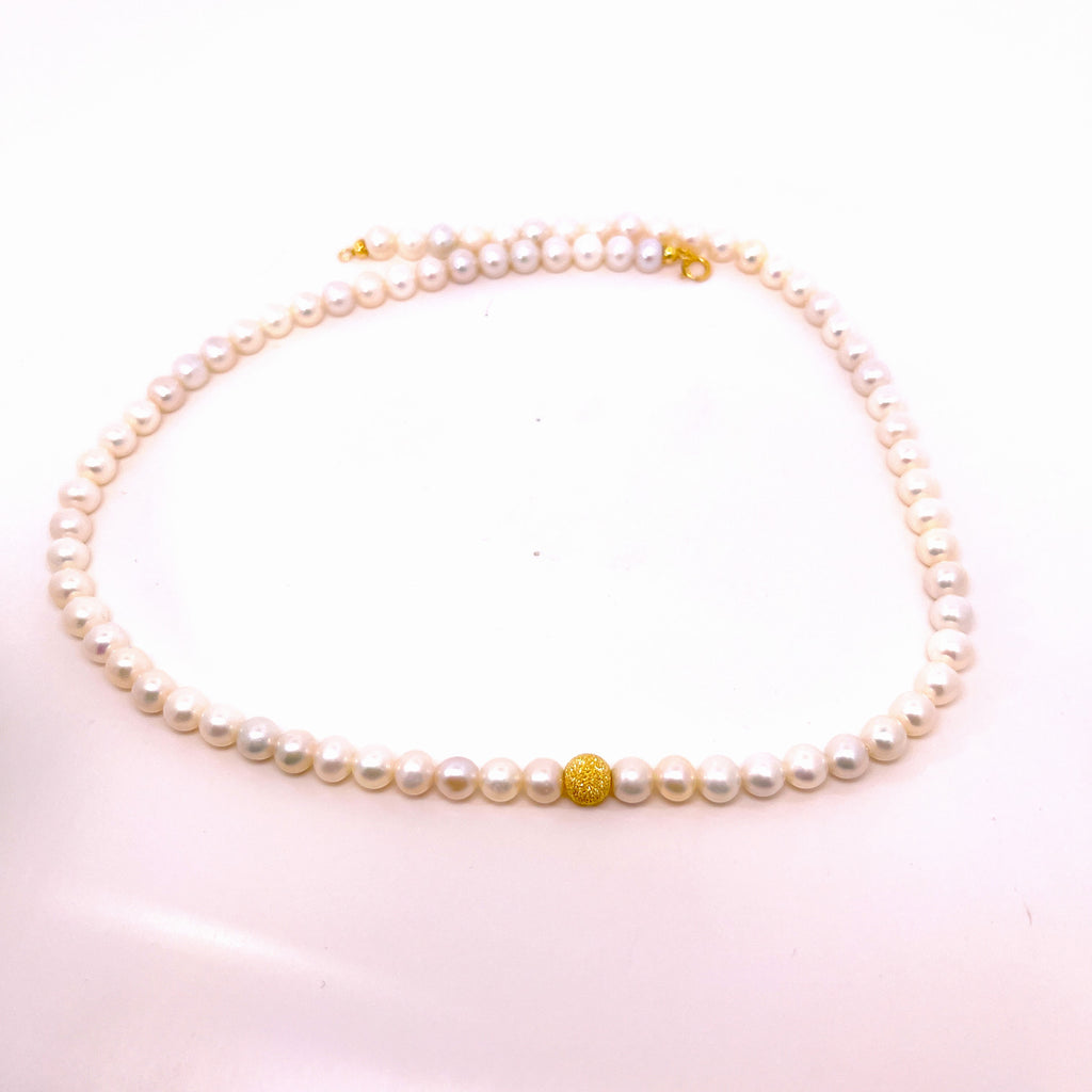 Collana di Perle Piccole e Medie Rotonde - Amabile Collana di Perle Piccole e Medie Rotonde - Amabile
