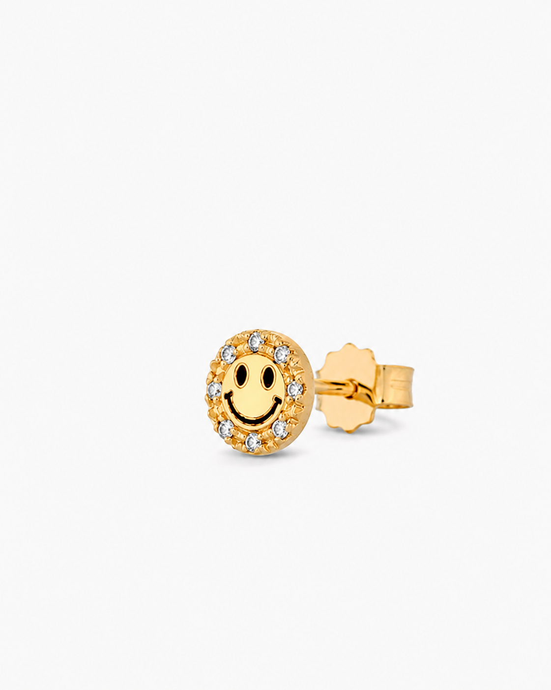 MONO ORECCHINO SMILE IN ORO GIALLO CON DIAMANTI