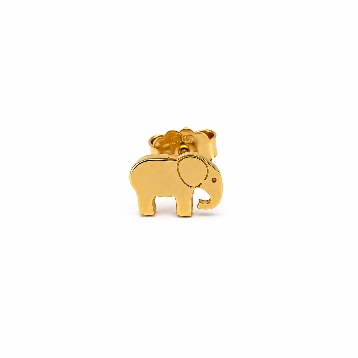 MONO ORECCHINO IN ORO GIALLO ELEFANTE