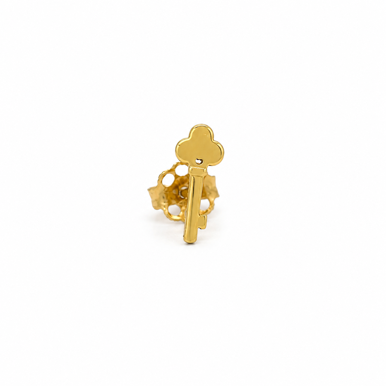 MONO ORECCHINO IN ORO GIALLO CON CHIAVE
