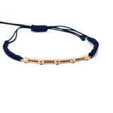bracciale priamide in oro e diamanti neri
