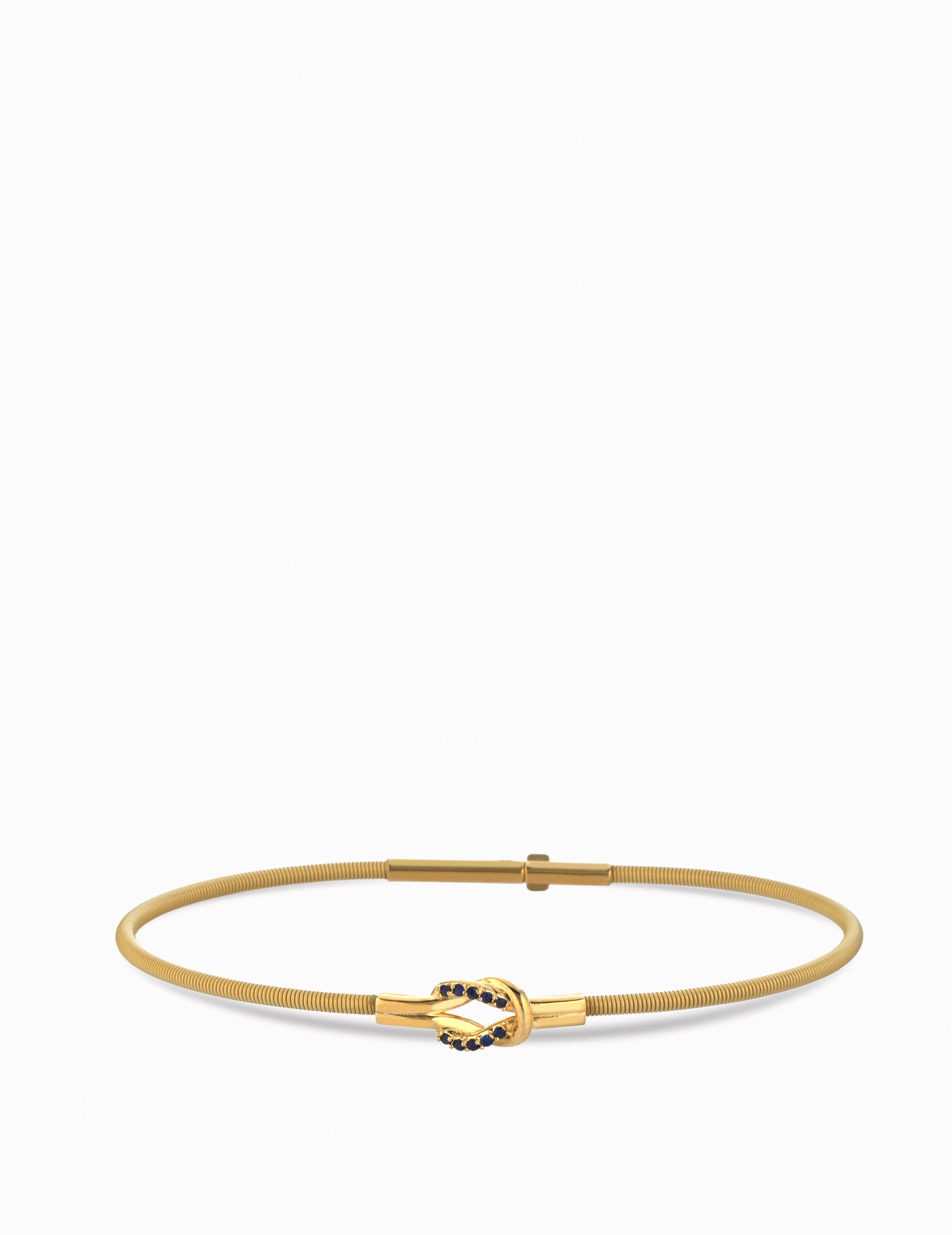 BRACCIALE IN ORO GIALLO CON ZAFFIRI CENTRALE