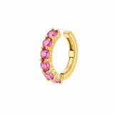 EAR CUFF IN ORO GIALLO CON ZAFFIRI ROSA