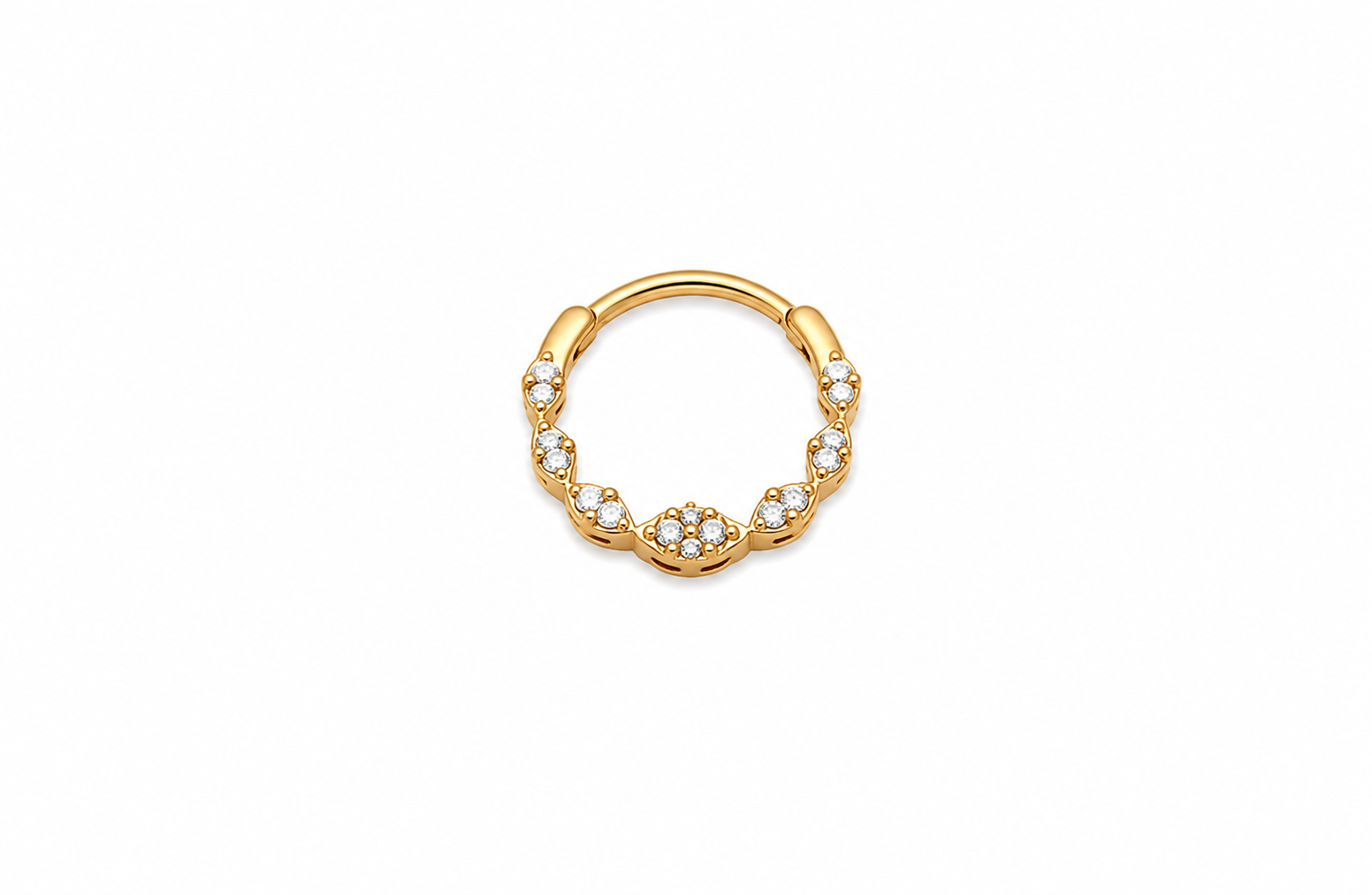DAITH IN ORO GIALLO PICCOLO CON DIAMANTI