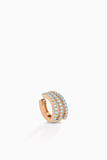 EAR CUFF IN ORO ROSA CON ACQUAMARINA