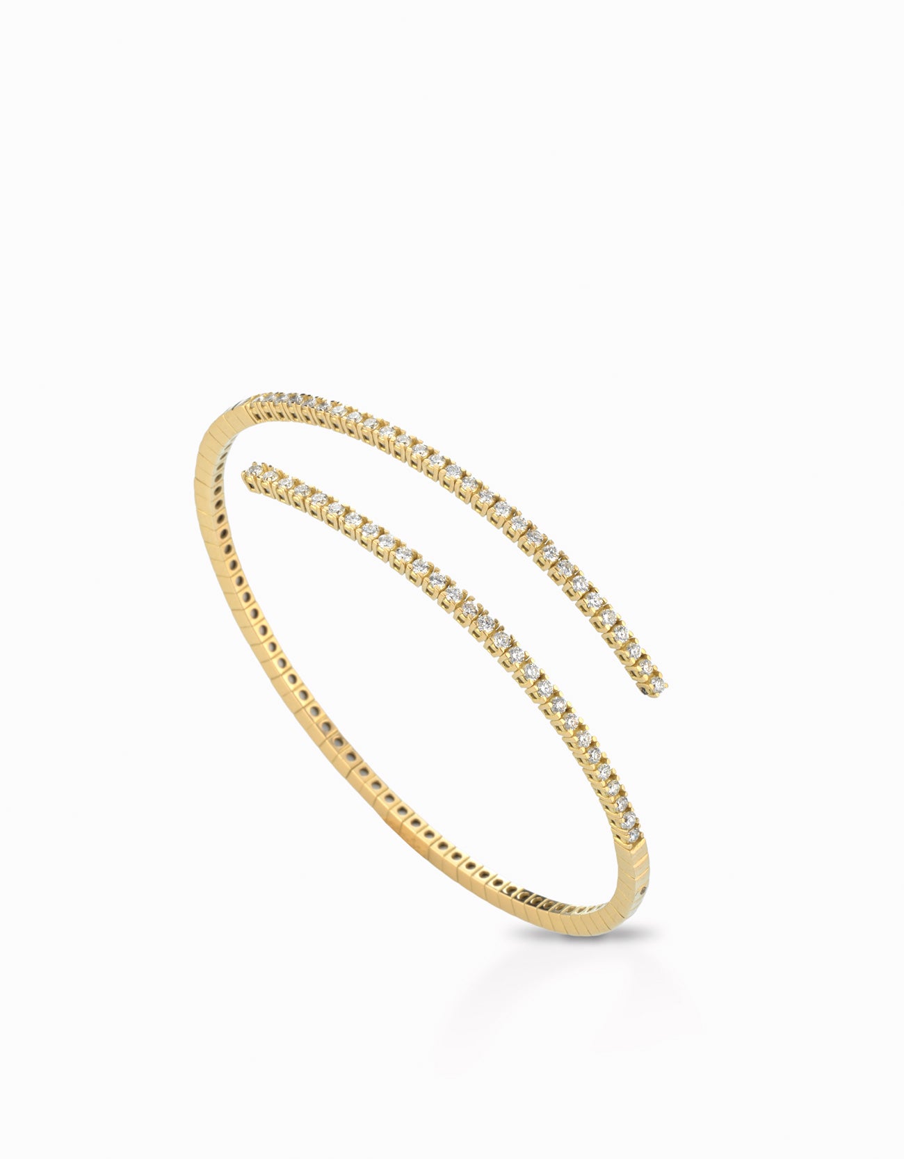 BRACCIALE SNAKE IN ORO GIALLO CON DIAMANTI