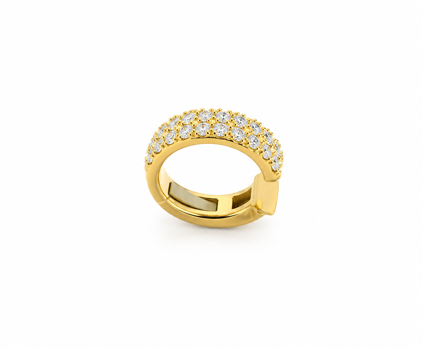 EAR CUFF IN ORO GIALLO CON DIAMANTI