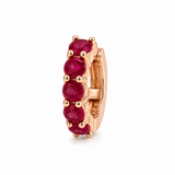 EAR CUFF IN ORO ROSA CON RUBINI