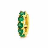 EAR CUFF IN ORO GIALLO CON SMERALDI