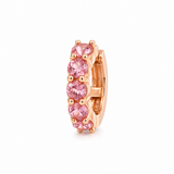 EAR CUFF IN ORO ROSA CON ZAFFIRI ROSA