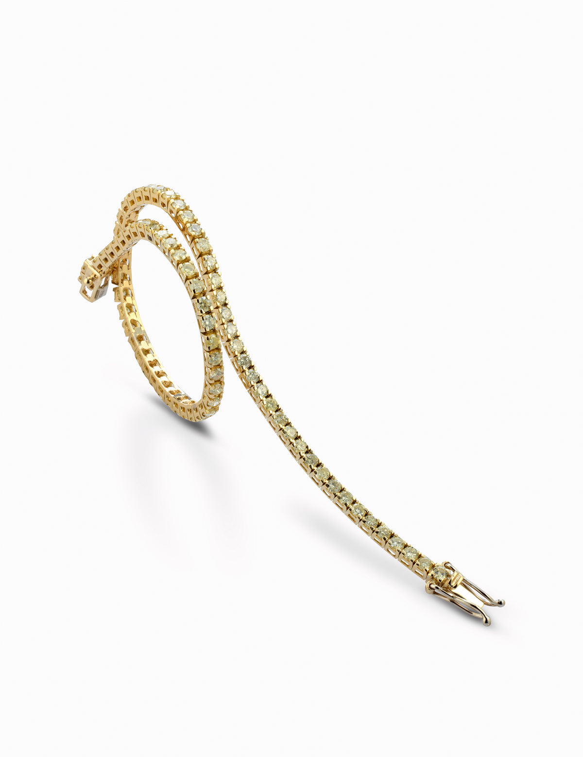 TENNIS IN ORO GIALLO CON PIETRE FANCY