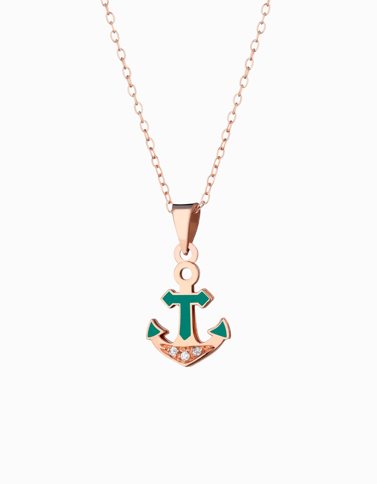 CIONDOLO ANCORA UOMO CON SMALTO