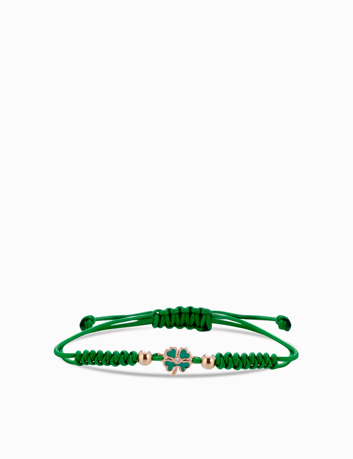 BRACCIALE QUADRIFOGLIO CON SMALTO