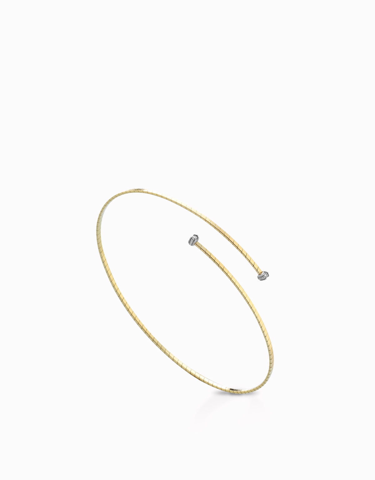 BRACCIALE SNAKE IN ORO GIALLO CON DIAMANTINI