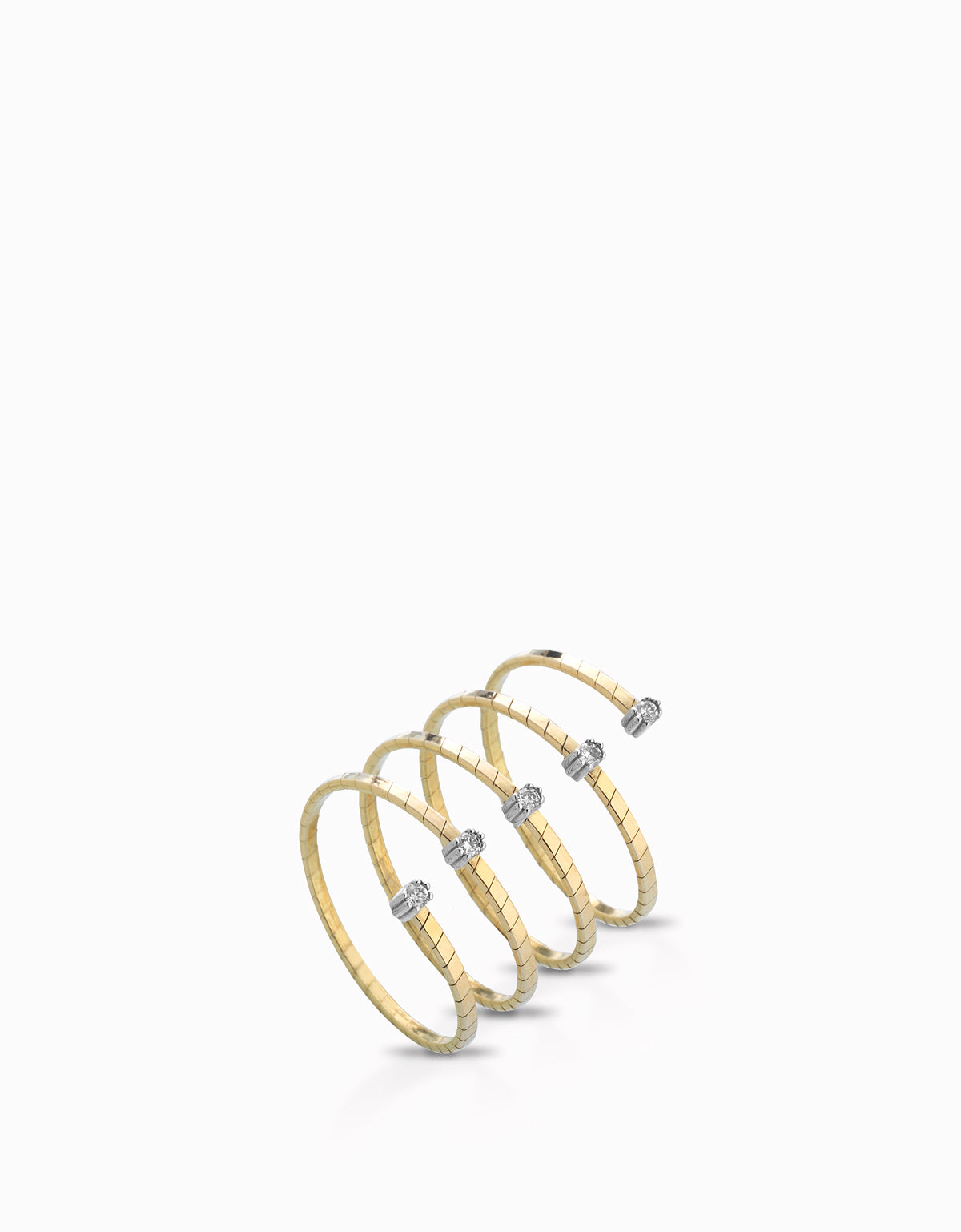 ANELLO SNAKE IN ORO GIALLO CON DIAMANTI