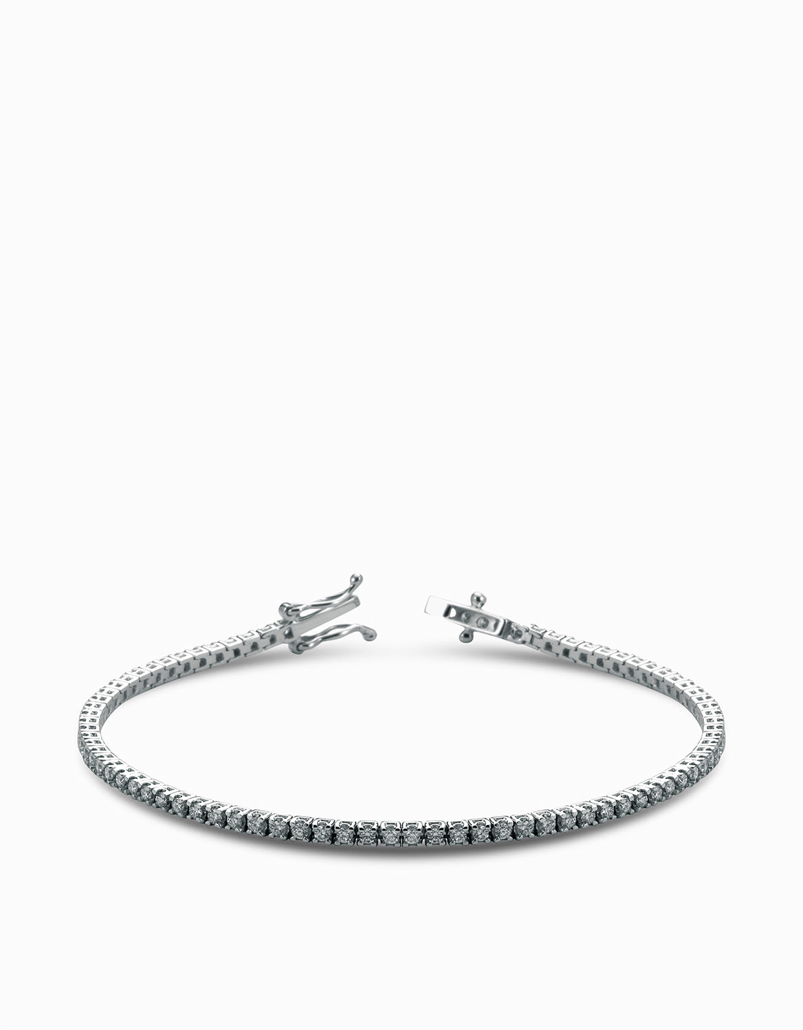 tennis con diamanti bianchi