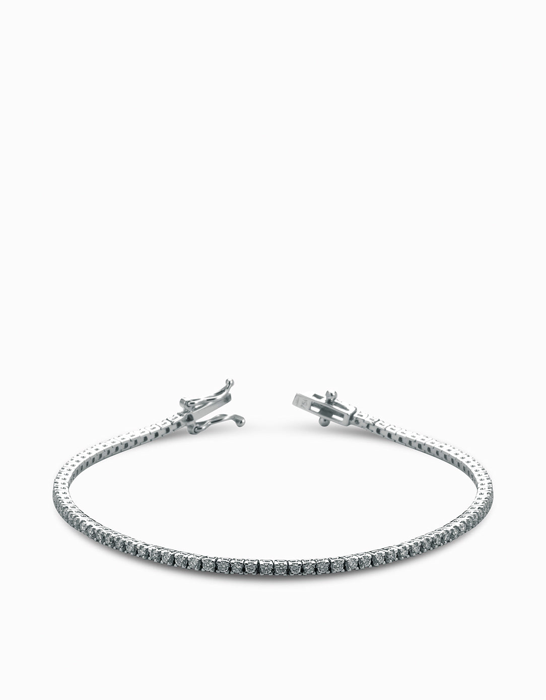 tennis con diamanti bianchi