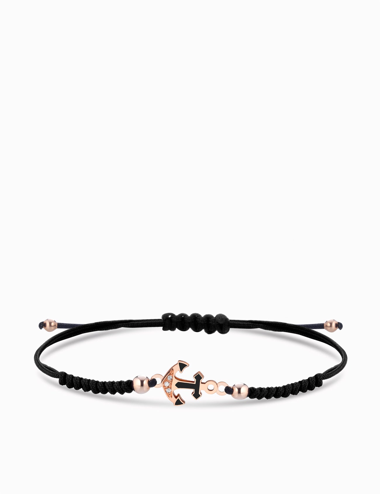 BRACCIALE UOMO ANCORA CON SMALTO