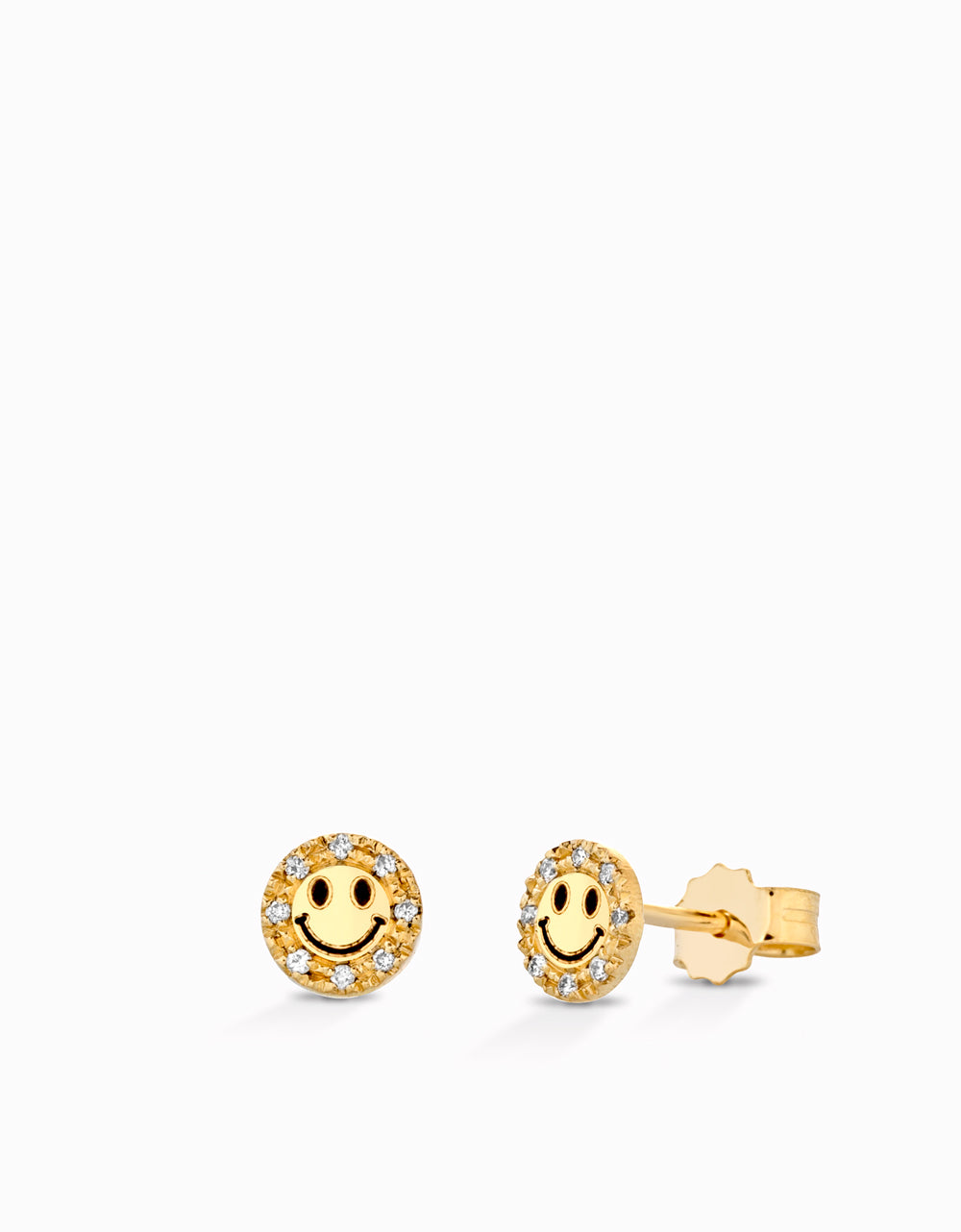 ORECCHINI SMILE IN ORO GIALLO CON DIAMANTI