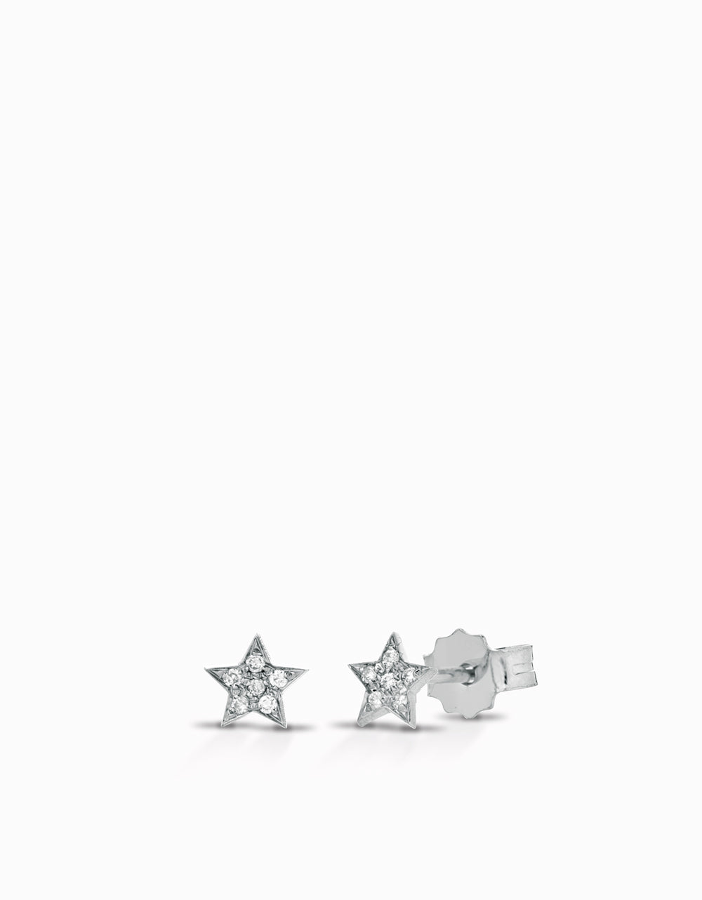 ORECCHINI STELLA IN ORO BIANCO CON DIAMANTI