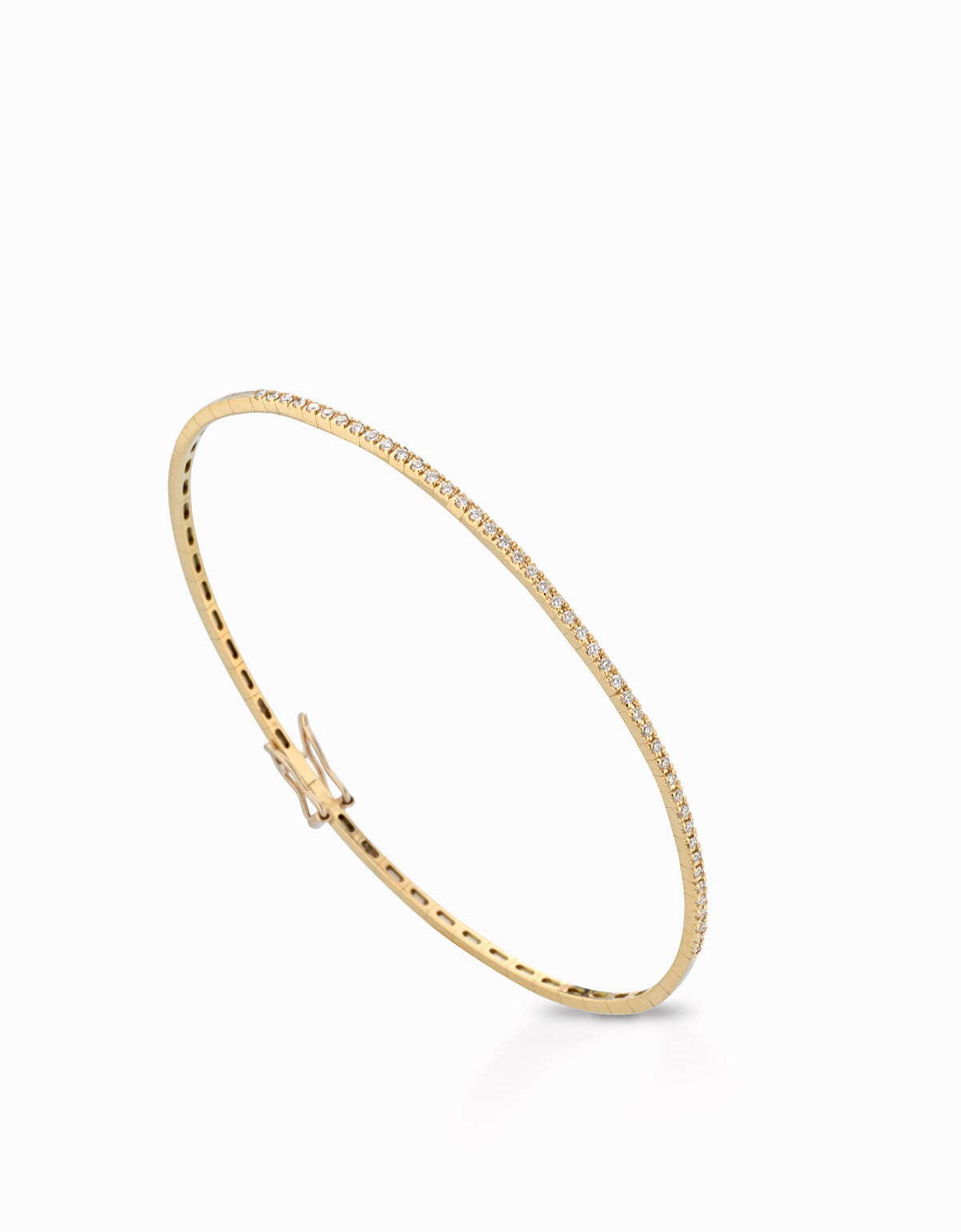 BRACCIALE RIGIDO IN ORO GIALLO CON DIAMANTI