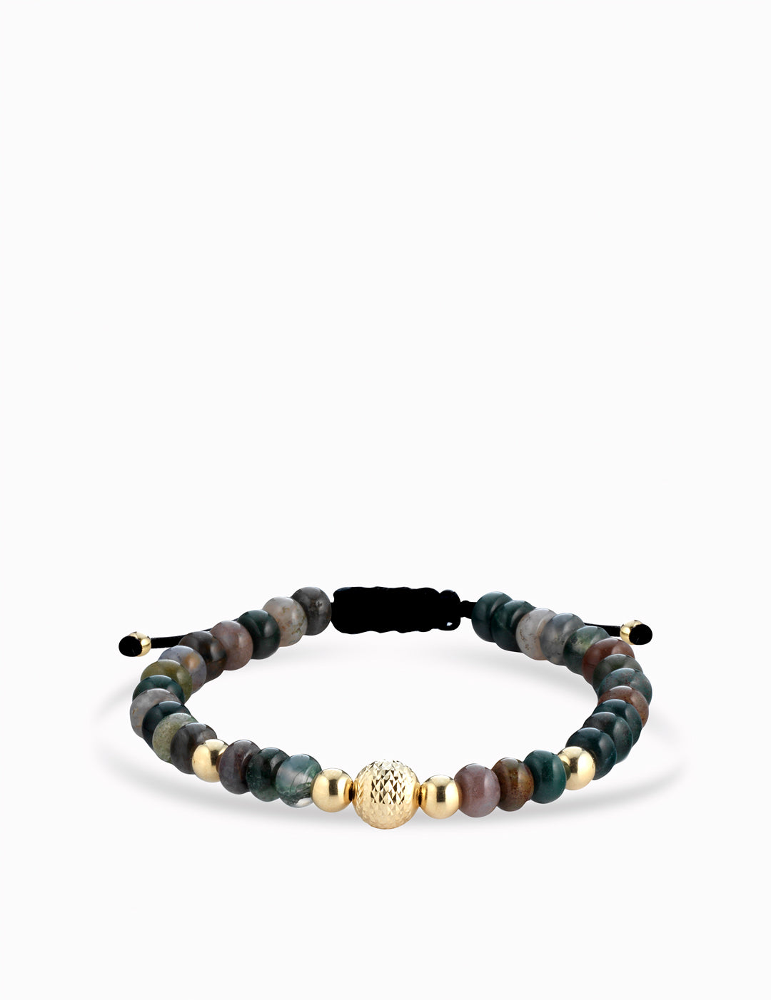 bracciale sfere oro giallo in ematite colorata