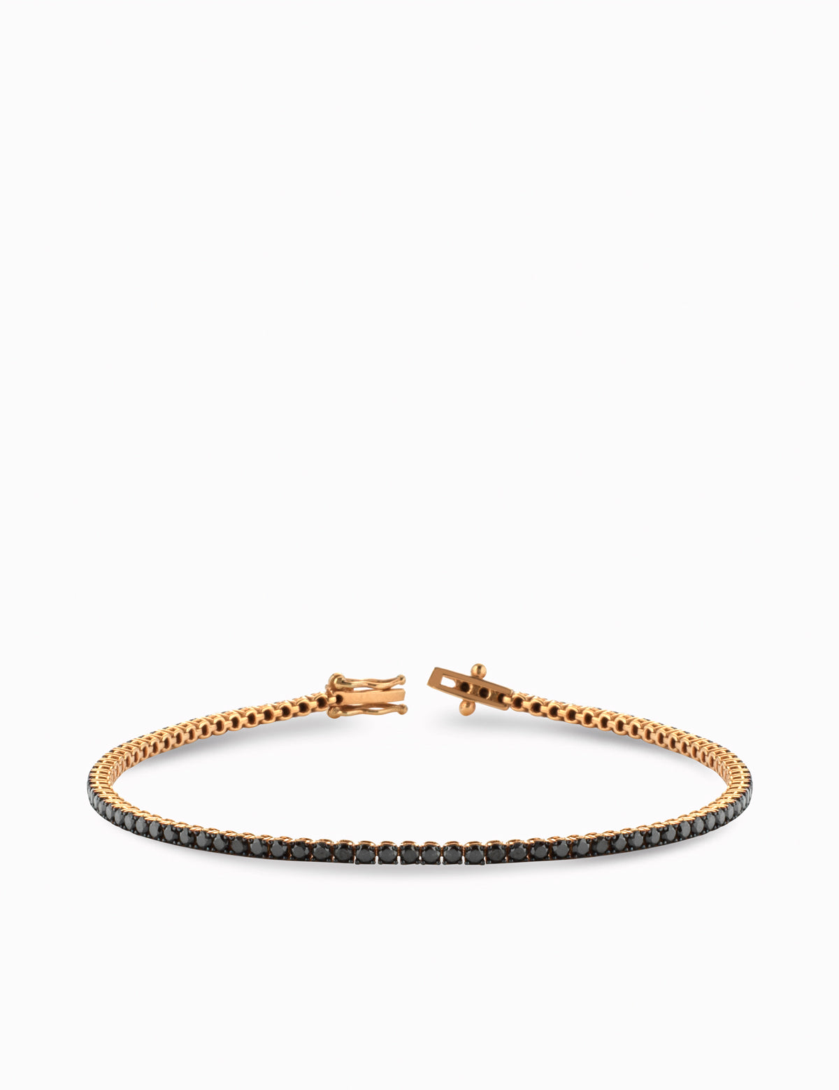 bracciale tennis con diamanti neri