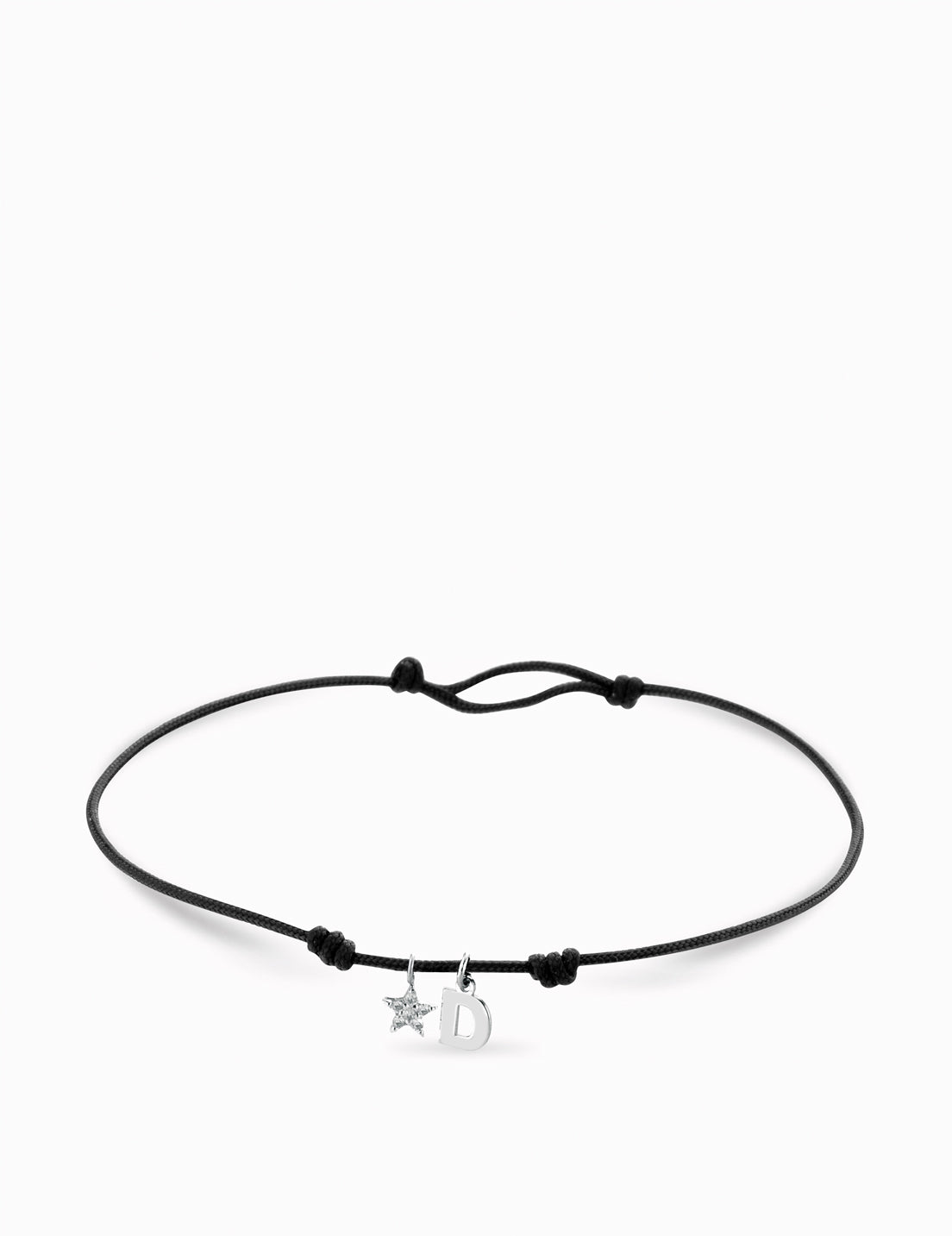 Bracciale con stella e lettera